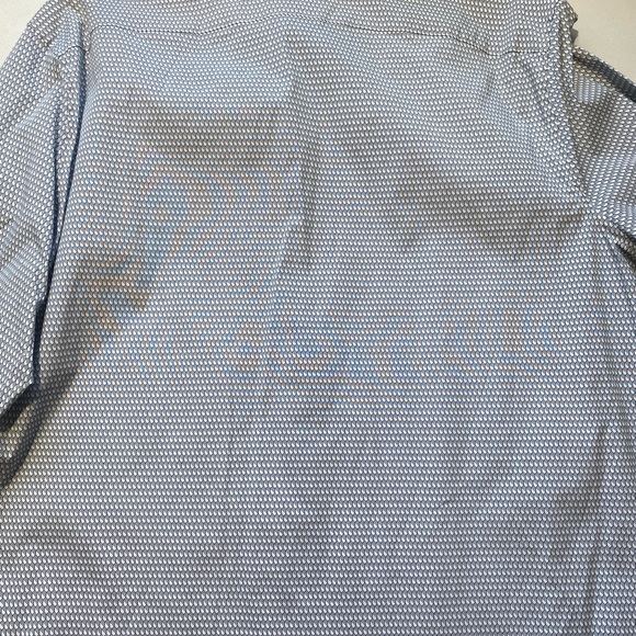 NEW Big & Tall Perry Ellis Long Sleeve Button Front Shirt OekoTEX Cotton White - Picture 11 of 11